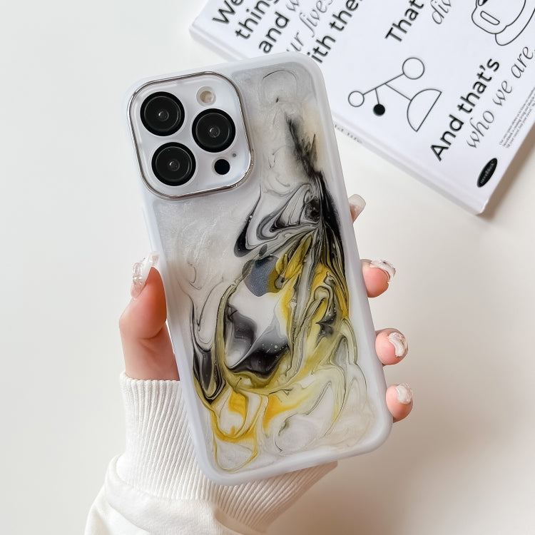 Custodia per telefono in TPU galvanica con pittura a olio, For iPhone 14, For iPhone 14 Pro, For iPhone 14 Plus, For iPhone 14 Pro Max, For iPhone 13