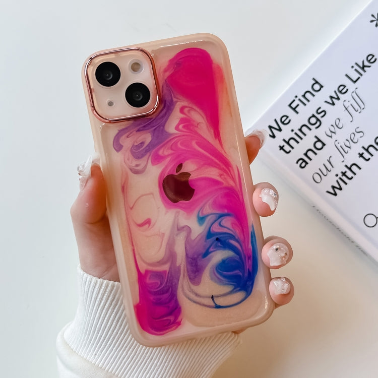 Custodia per telefono in TPU galvanica con pittura a olio, For iPhone 14, For iPhone 14 Pro, For iPhone 14 Plus, For iPhone 14 Pro Max, For iPhone 13