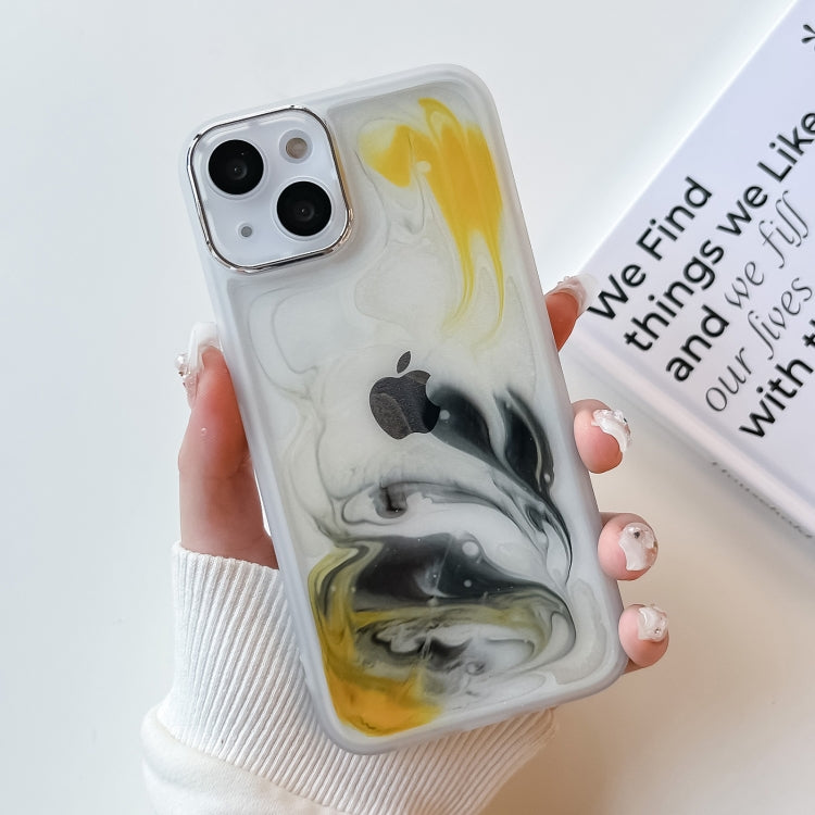 Custodia per telefono in TPU galvanica con pittura a olio, For iPhone 14, For iPhone 14 Pro, For iPhone 14 Plus, For iPhone 14 Pro Max, For iPhone 13
