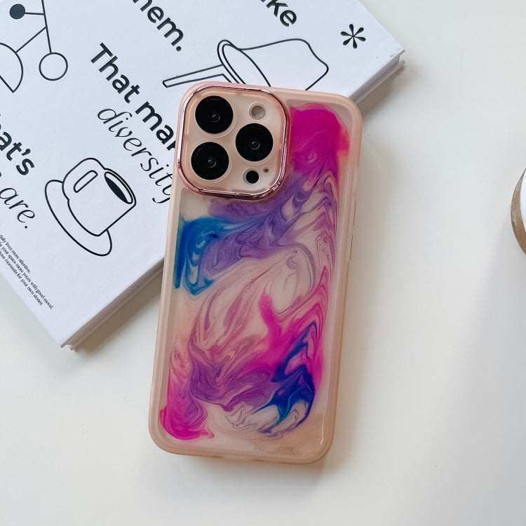 Custodia per telefono in TPU galvanica con pittura a olio, For iPhone 13 Pro, For iPhone 13 Pro Max, For iPhone 12, For iPhone 12 Pro