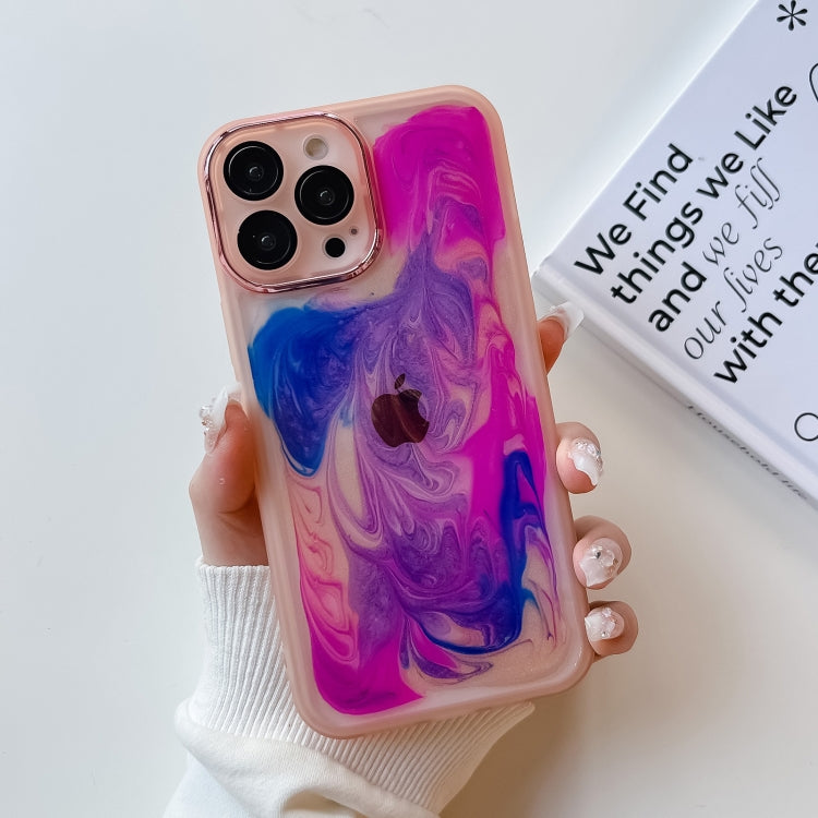 Custodia per telefono in TPU galvanica con pittura a olio, For iPhone 13 Pro, For iPhone 13 Pro Max, For iPhone 12, For iPhone 12 Pro