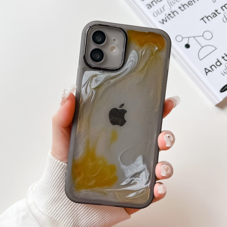 Custodia per telefono in TPU galvanica con pittura a olio, For iPhone 13 Pro, For iPhone 13 Pro Max, For iPhone 12, For iPhone 12 Pro