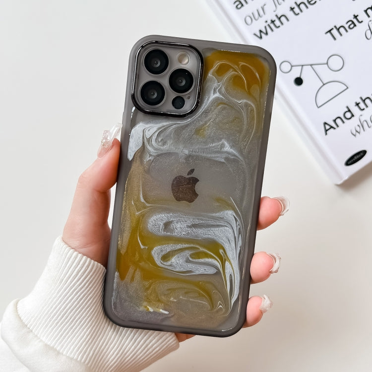 Custodia per telefono in TPU galvanica con pittura a olio, For iPhone 13 Pro, For iPhone 13 Pro Max, For iPhone 12, For iPhone 12 Pro