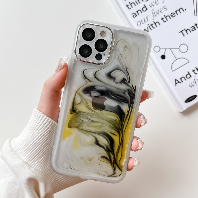 Custodia per telefono in TPU galvanica con pittura a olio, For iPhone 13 Pro, For iPhone 13 Pro Max, For iPhone 12, For iPhone 12 Pro