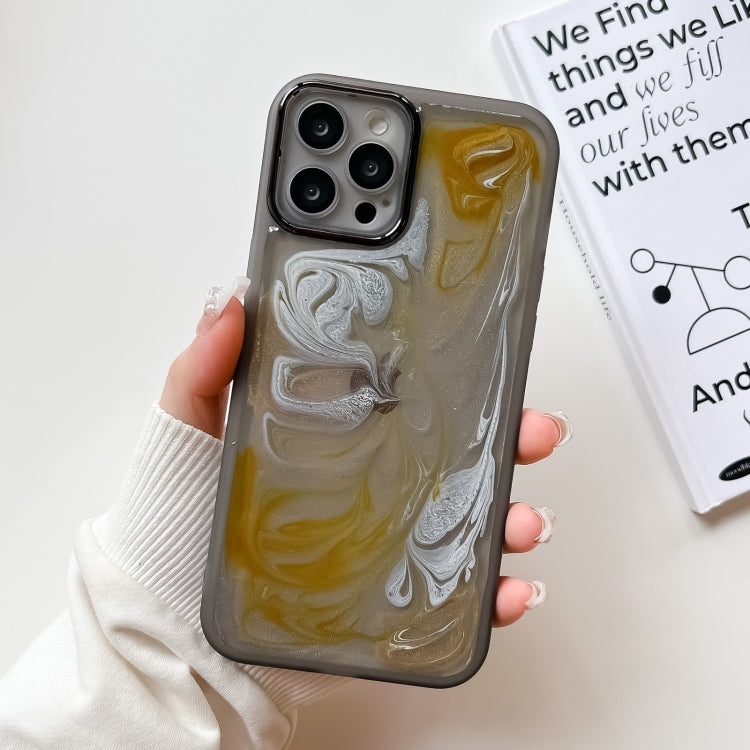Custodia per telefono in TPU galvanica con pittura a olio, For iPhone 12 Pro Max, For iPhone 11 Pro, For iPhone 11 Pro Max, For iPhone SE 2022/2020 / 8 / 7
