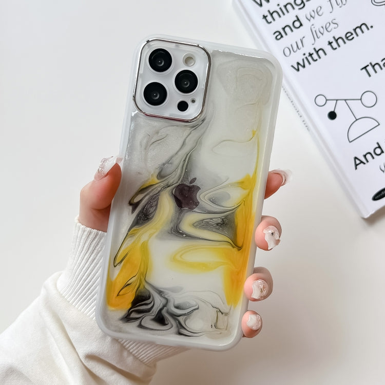 Custodia per telefono in TPU galvanica con pittura a olio, For iPhone 12 Pro Max, For iPhone 11 Pro, For iPhone 11 Pro Max, For iPhone SE 2022/2020 / 8 / 7