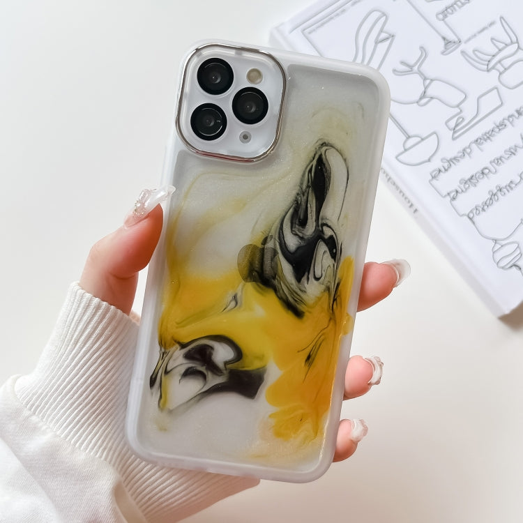 Custodia per telefono in TPU galvanica con pittura a olio, For iPhone 12 Pro Max, For iPhone 11 Pro, For iPhone 11 Pro Max, For iPhone SE 2022/2020 / 8 / 7
