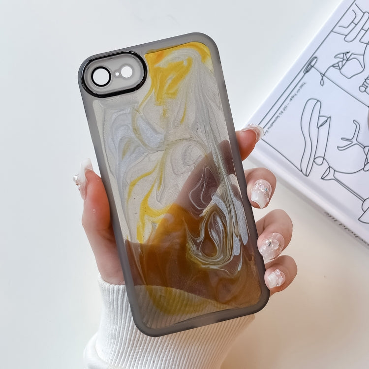 Custodia per telefono in TPU galvanica con pittura a olio, For iPhone 12 Pro Max, For iPhone 11 Pro, For iPhone 11 Pro Max, For iPhone SE 2022/2020 / 8 / 7