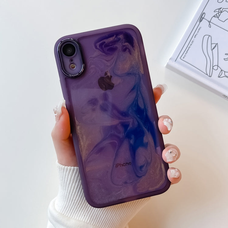 Custodia per telefono in TPU galvanica con pittura a olio, For iPhone 8 Plus / 7 Plus, For iPhone X / XS, For iPhone XS Max, For iPhone XR
