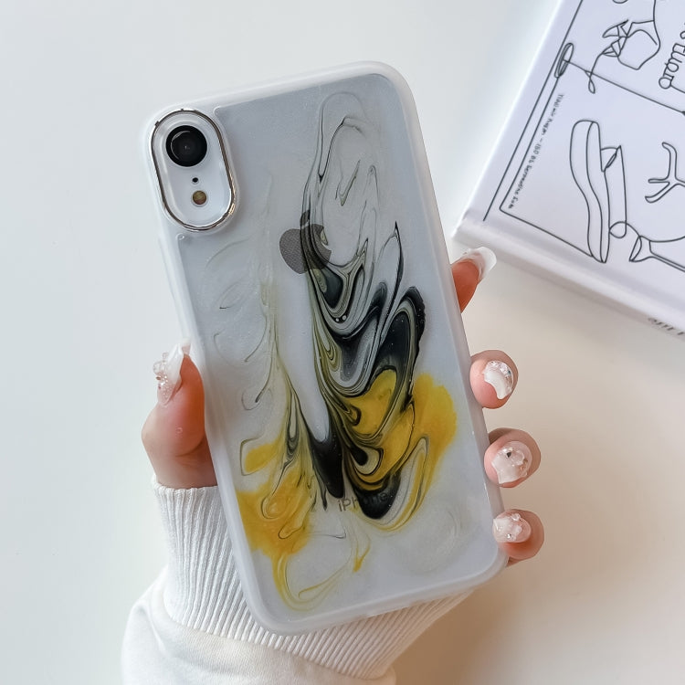 Custodia per telefono in TPU galvanica con pittura a olio, For iPhone 8 Plus / 7 Plus, For iPhone X / XS, For iPhone XS Max, For iPhone XR