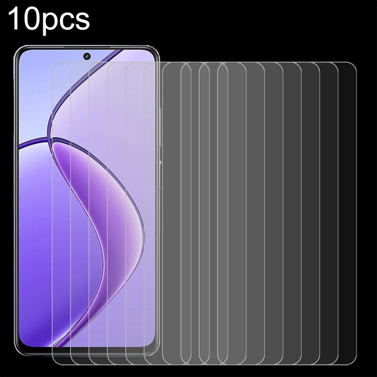 Pellicola in vetro temperato 10 pezzi 0,26 mm 9H 2,5D, For Realme 12 / C75, For Realme C65s, For Realme Narzo 70 / Narzo 70 Turbo, For Realme Narzo 70x / 13, For Realme C67 4G / 12 Lite, For Realme P1, For Realme Narzo 70 Pro, For Realme V50s
