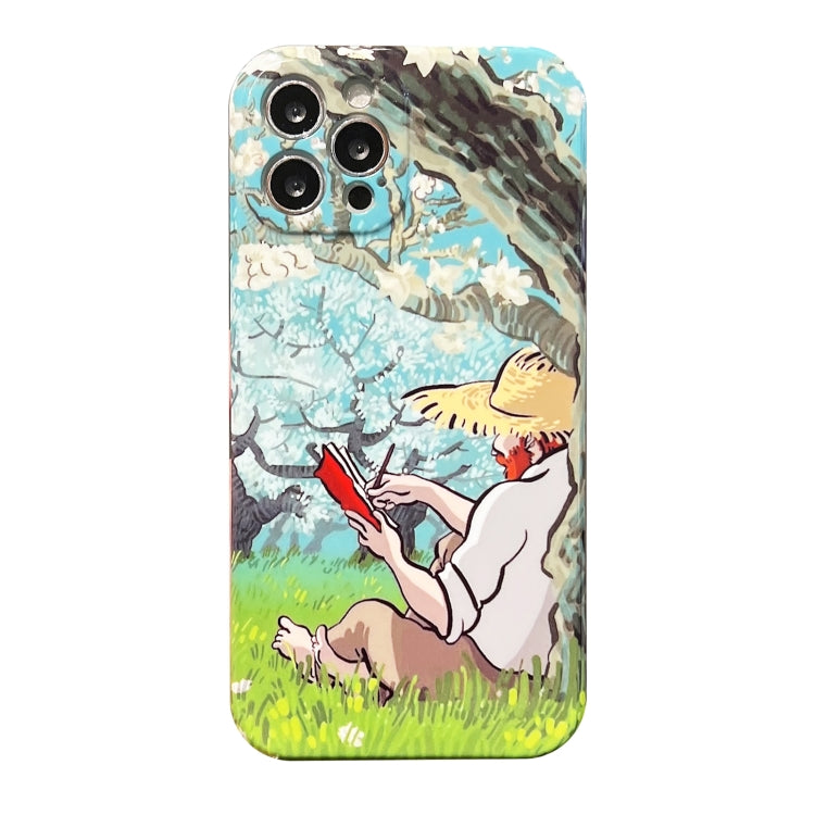 Custodia per telefono PC lucida con motivo a pittura a olio, For iPhone SE 2022/2020 / 8 / 7, For iPhone 13 Pro Max, For iPhone 13 Pro, For iPhone 13