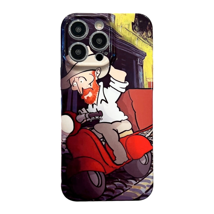 Custodia per telefono PC lucida con motivo a pittura a olio, For iPhone SE 2022/2020 / 8 / 7, For iPhone 13 Pro Max, For iPhone 13 Pro, For iPhone 13