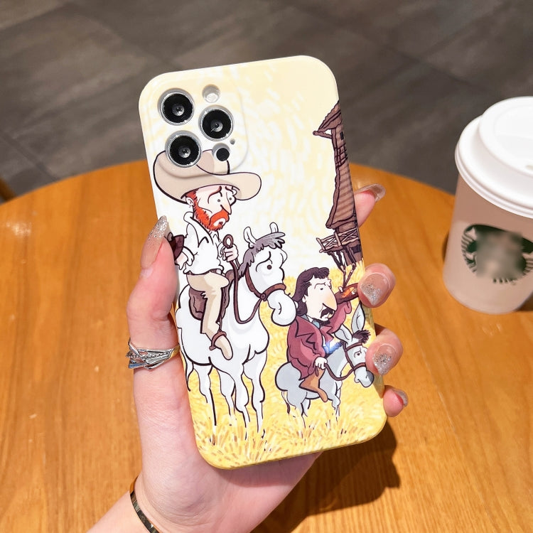 Custodia per telefono PC lucida con motivo a pittura a olio, For iPhone SE 2022/2020 / 8 / 7, For iPhone 13 Pro Max, For iPhone 13 Pro, For iPhone 13