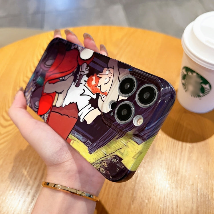 Custodia per telefono PC lucida con motivo a pittura a olio, For iPhone SE 2022/2020 / 8 / 7, For iPhone 13 Pro Max, For iPhone 13 Pro, For iPhone 13
