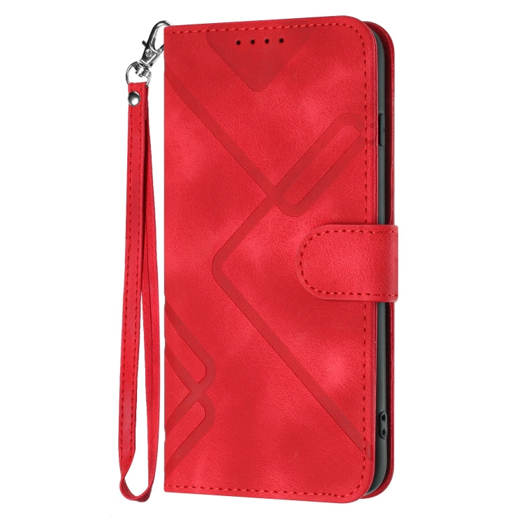 Custodia per cellulare in pelle con motivo a linea, For iPhone 14 Plus, For iPhone 14, For iPhone 14 Pro, For iPhone 14 Pro Max