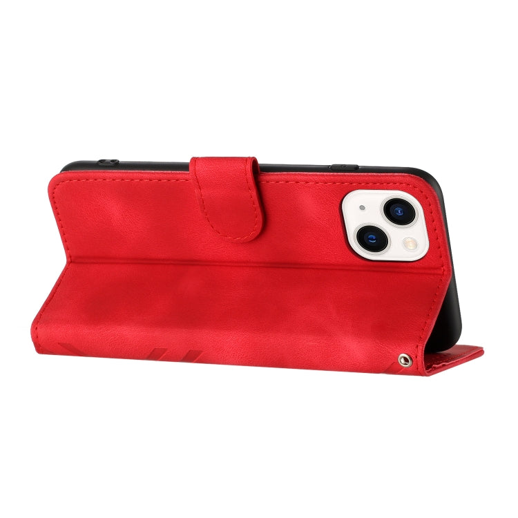 Custodia per cellulare in pelle con motivo a linea, For iPhone 13 mini, For iPhone 12 / 12 Pro, For iPhone 12 Pro Max, For iPhone 12 mini