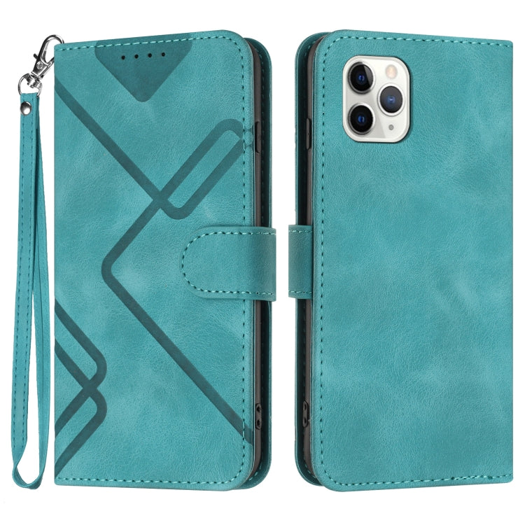 Custodia per cellulare in pelle con motivo a linea, For iPhone 11 Pro Max, For iPhone 11, For iPhone 11 Pro, For iPhone X / XS