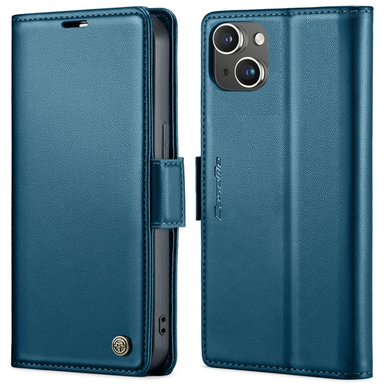 Custodia per telefono in pelle antifurto RFID CaseMe 023 con fibbia a farfalla, For iPhone 14, For iPhone 15 Pro Max, For iPhone 14 Plus, For iPhone 15 Pro