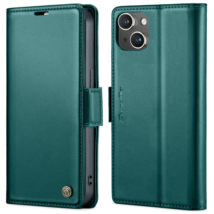 Custodia per telefono in pelle antifurto RFID CaseMe 023 con fibbia a farfalla, For iPhone 14, For iPhone 15 Pro Max, For iPhone 14 Plus, For iPhone 15 Pro