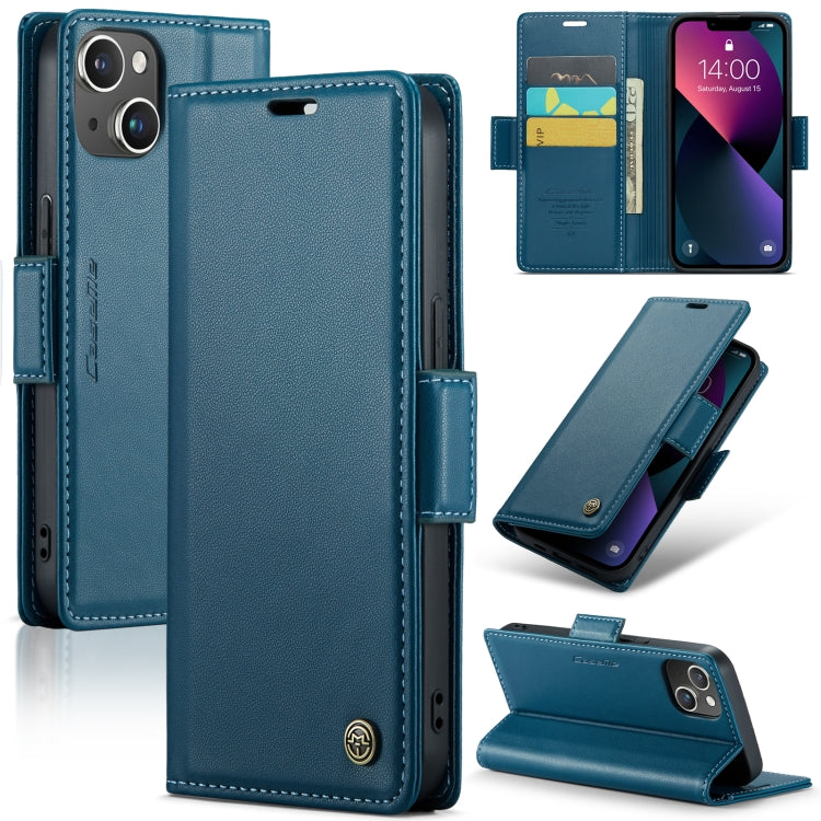 Custodia per telefono in pelle antifurto RFID CaseMe 023 con fibbia a farfalla, For iPhone 14, For iPhone 15 Pro Max, For iPhone 14 Plus, For iPhone 15 Pro