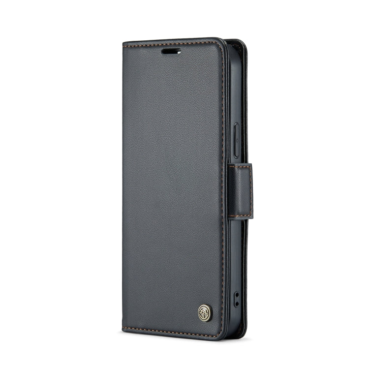 Custodia per telefono in pelle antifurto RFID CaseMe 023 con fibbia a farfalla, For iPhone 14 Pro, For iPhone 15 Plus, For iPhone 14 Pro Max, For iPhone 15