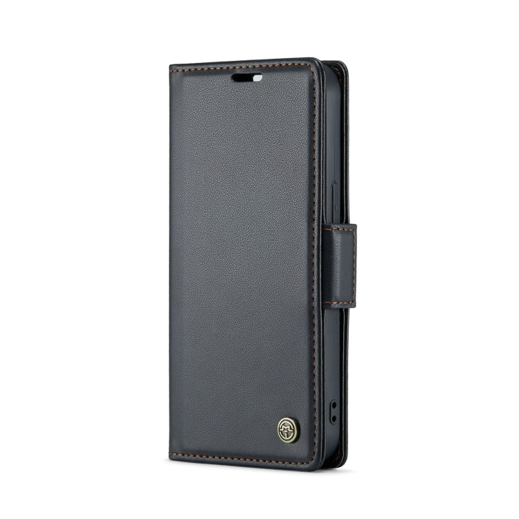 Custodia per telefono in pelle antifurto RFID CaseMe 023 con fibbia a farfalla, For iPhone 13, For iPhone 13 mini, For iPhone 13 Pro, For iPhone 13 Pro Max