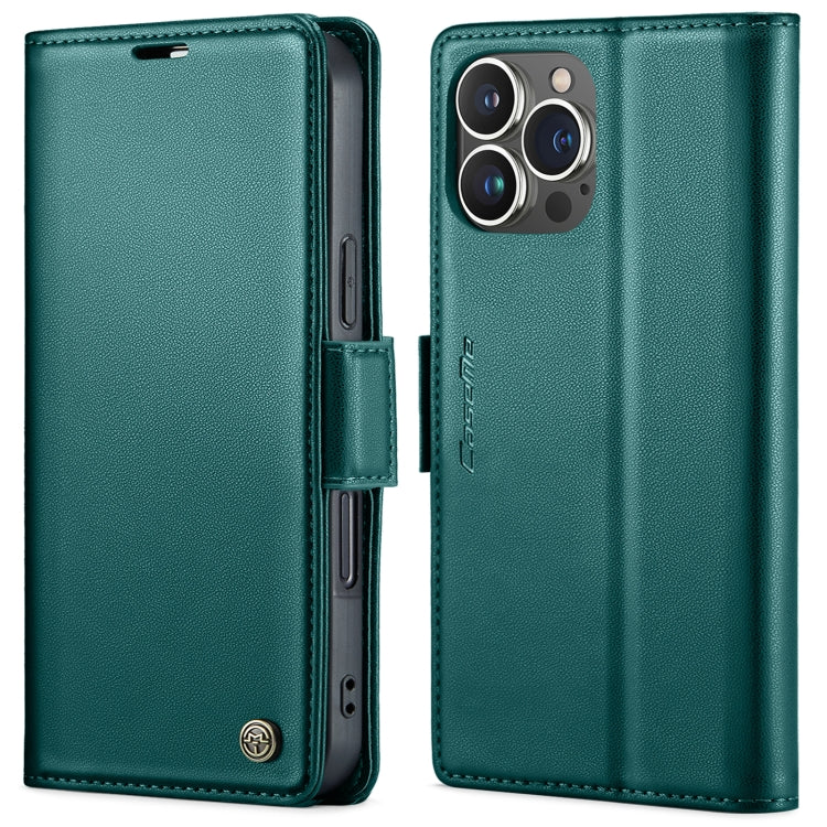 Custodia per telefono in pelle antifurto RFID CaseMe 023 con fibbia a farfalla, For iPhone 14, For iPhone 15 Pro Max, For iPhone 14 Plus, For iPhone 15 Pro