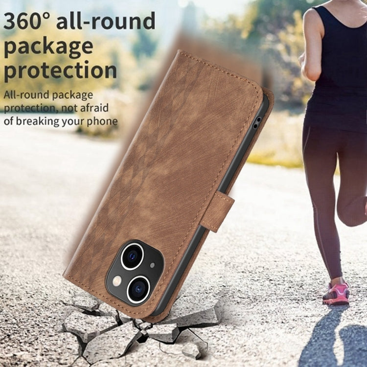 Custodia per telefono in pelle goffrata scozzese, For iPhone 14, For iPhone 15 Pro Max, For iPhone 14 Plus, For iPhone 14 Pro