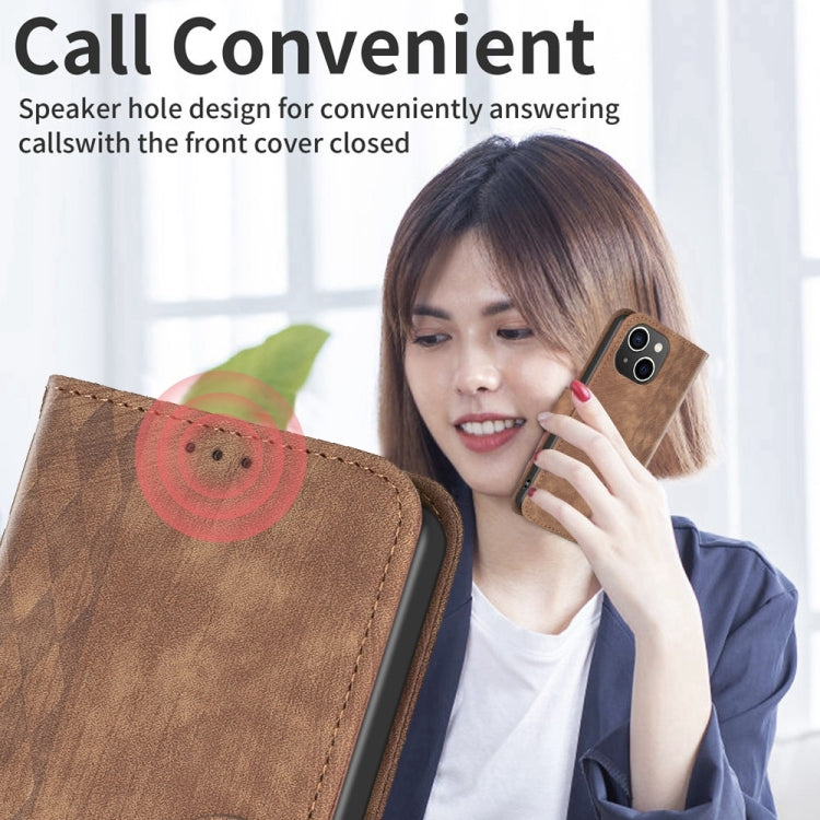 Custodia per telefono in pelle goffrata scozzese, For iPhone 14, For iPhone 15 Pro Max, For iPhone 14 Plus, For iPhone 14 Pro