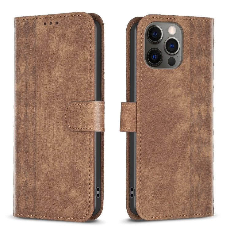 Custodia per telefono in pelle goffrata scozzese, For iPhone 13 Pro Max, For iPhone 12 / 12 Pro, For iPhone 12 Pro Max, For iPhone 11