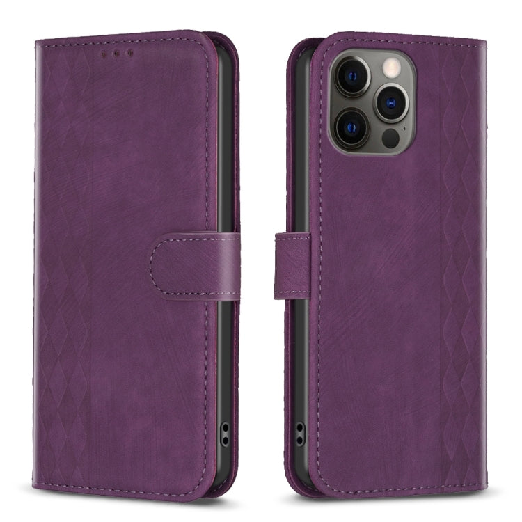 Custodia per telefono in pelle goffrata scozzese, For iPhone 13 Pro Max, For iPhone 12 / 12 Pro, For iPhone 12 Pro Max, For iPhone 11