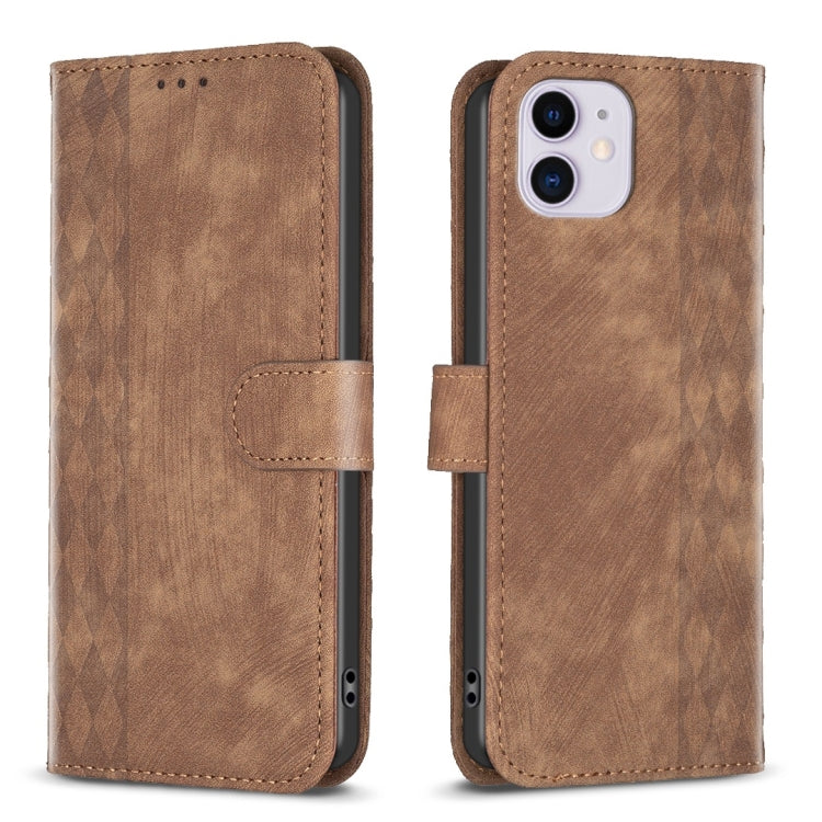 Custodia per telefono in pelle goffrata scozzese, For iPhone 13 Pro Max, For iPhone 12 / 12 Pro, For iPhone 12 Pro Max, For iPhone 11