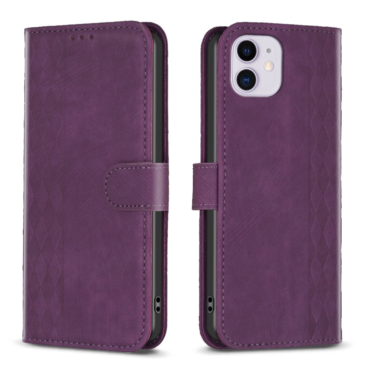 Custodia per telefono in pelle goffrata scozzese, For iPhone 13 Pro Max, For iPhone 12 / 12 Pro, For iPhone 12 Pro Max, For iPhone 11