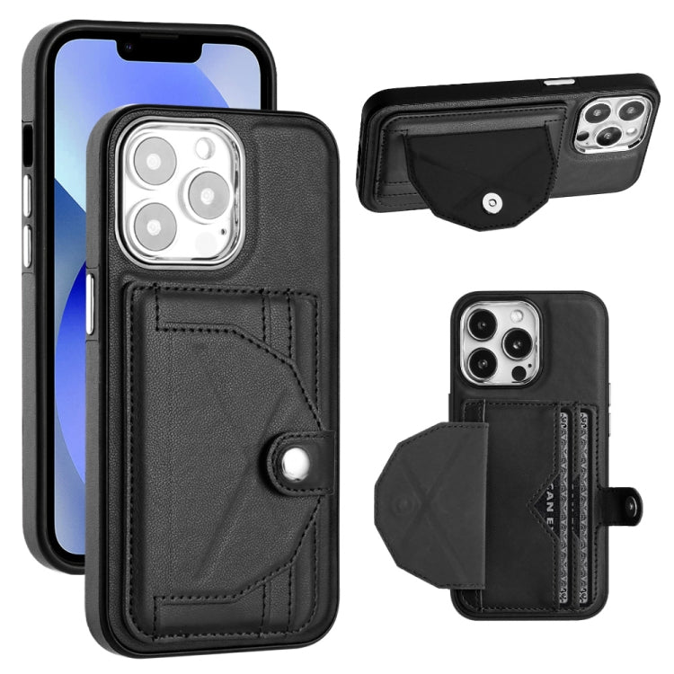 Custodia per telefono in pelle antiurto con porta carte, For iPhone 14 Pro, For iPhone 15 Plus, For iPhone 14 Pro Max, For iPhone 15