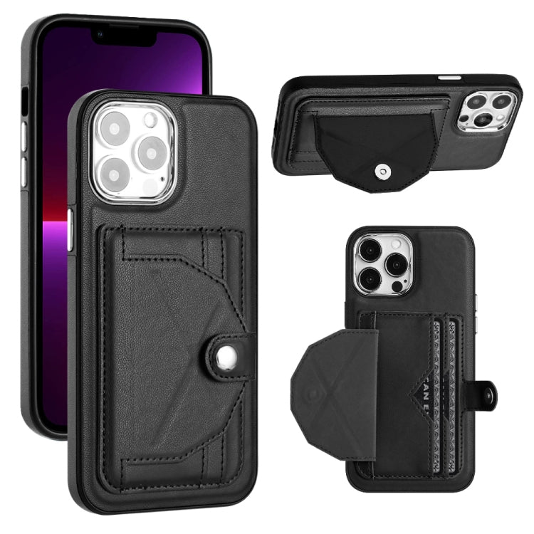 Custodia per telefono in pelle antiurto con porta carte, For iPhone 14 Pro, For iPhone 15 Plus, For iPhone 14 Pro Max, For iPhone 15