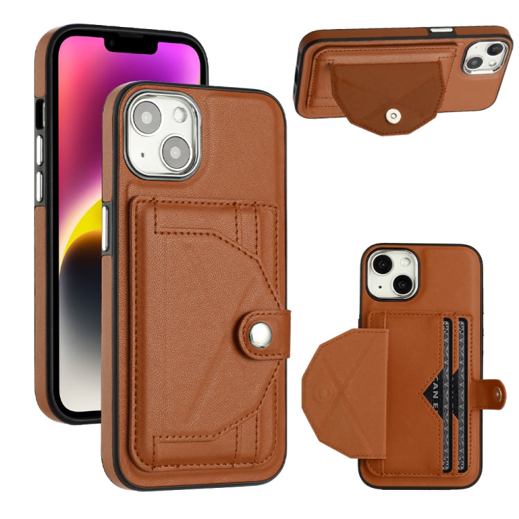 Custodia per telefono in pelle antiurto con porta carte, For iPhone 14 Pro, For iPhone 15 Plus, For iPhone 14 Pro Max, For iPhone 15