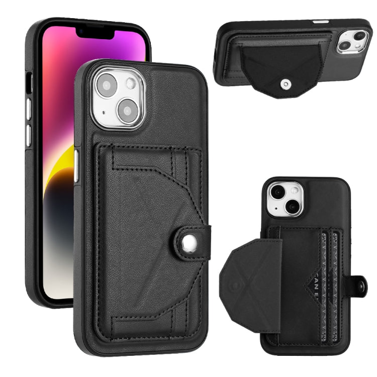 Custodia per telefono in pelle antiurto con porta carte, For iPhone 14 Pro, For iPhone 15 Plus, For iPhone 14 Pro Max, For iPhone 15
