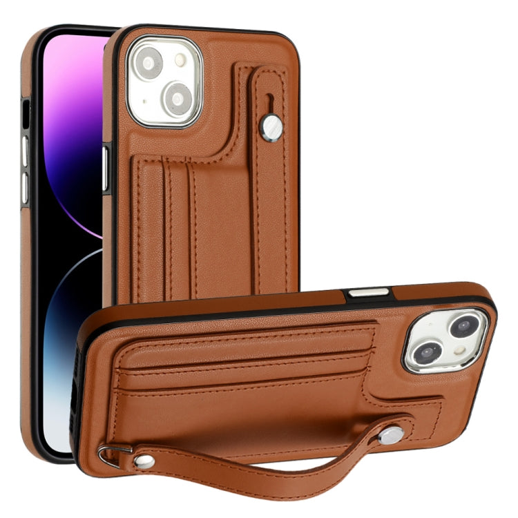 Custodia per telefono in pelle antiurto con cinturino da polso, For iPhone 14, For iPhone 15 Pro Max, For iPhone 14 Plus, For iPhone 15 Pro