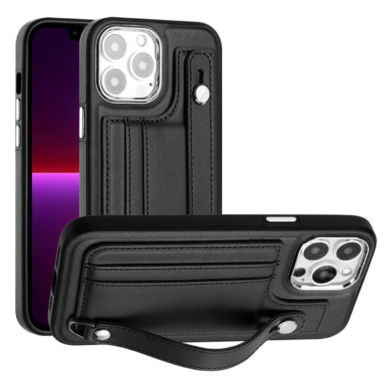 Custodia per telefono in pelle antiurto con cinturino da polso, For iPhone 14, For iPhone 15 Pro Max, For iPhone 14 Plus, For iPhone 15 Pro