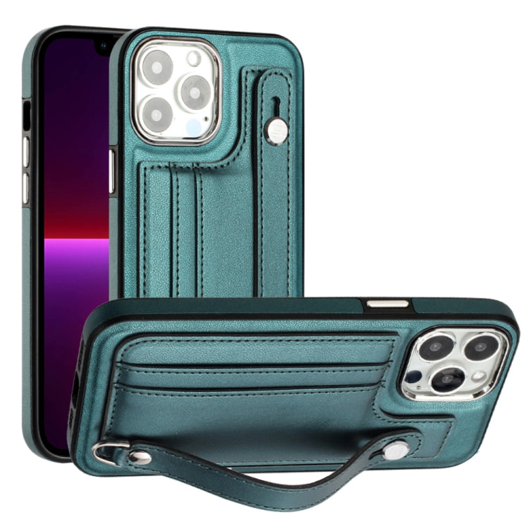 Custodia per telefono in pelle antiurto con cinturino da polso, For iPhone 14, For iPhone 15 Pro Max, For iPhone 14 Plus, For iPhone 15 Pro
