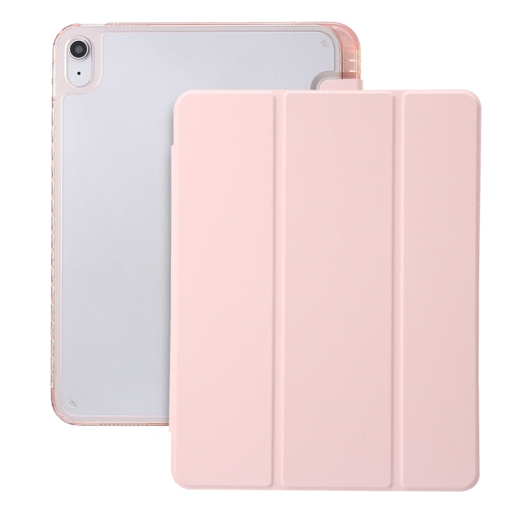 Custodia per tablet in pelle a 3 pieghe in acrilico trasparente, For iPad 10th Gen 10.9 2022, For iPad Air 11 2025 / 2024, For iPad Air 13 2025 / 2024