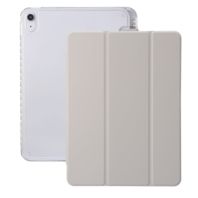Custodia per tablet in pelle a 3 pieghe in acrilico trasparente, For iPad 10th Gen 10.9 2022, For iPad Air 11 2025 / 2024, For iPad Air 13 2025 / 2024