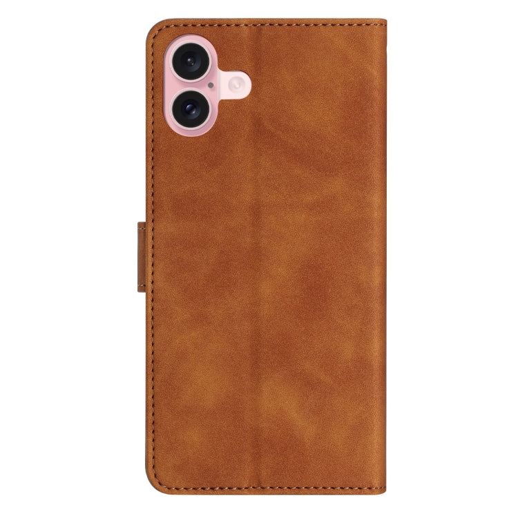 Custodia per telefono in pelle goffrata con sette farfalle, For iPhone 16, For iPhone 15 Pro Max, For iPhone 15 Pro, For iPhone 15 Plus