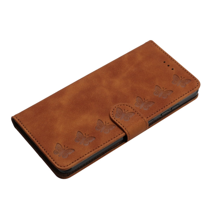 Custodia per telefono in pelle goffrata con sette farfalle, For iPhone 16, For iPhone 15 Pro Max, For iPhone 15 Pro, For iPhone 15 Plus