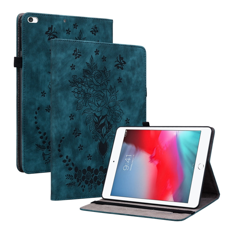 Custodia Smart Tablet in pelle goffrata farfalla rosa, For iPad Pro 11 2021 / Air 4 2020, For iPad mini 5 / 4 / 3 / 2 / 1, For iPad 9.7 2018 / 2017 / Air / Air 2