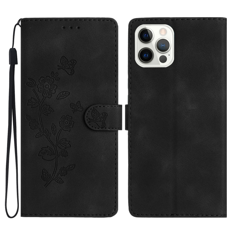 Custodia per cellulare in pelle con motivo floreale in rilievo, For iPhone 14 Pro Max, For iPhone SE 2022/2020 / 8 / 7 / 6, For iPhone 13 Pro Max, For iPhone 13 Pro