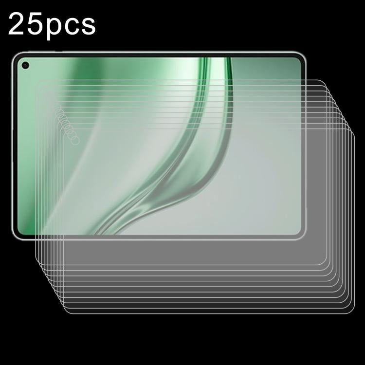 Pellicola in vetro temperato antideflagrante da 25 pezzi 9H 0,3 mm, For Huawei MatePad Mini 2025, For Huawei MatePad Air 12 2025 / 2024, For Huawei MatePad 11.5S 2025 / 2024, For Huawei MatePad Pro 12.2 2025 / 2024, For Huawei MatePad 12 X