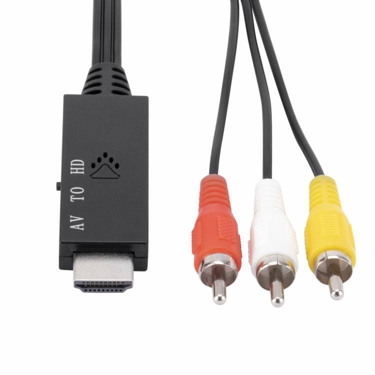 Convertitore da AV a HDMI 1080P HD, lunghezza: 1 m, AV to HDMI