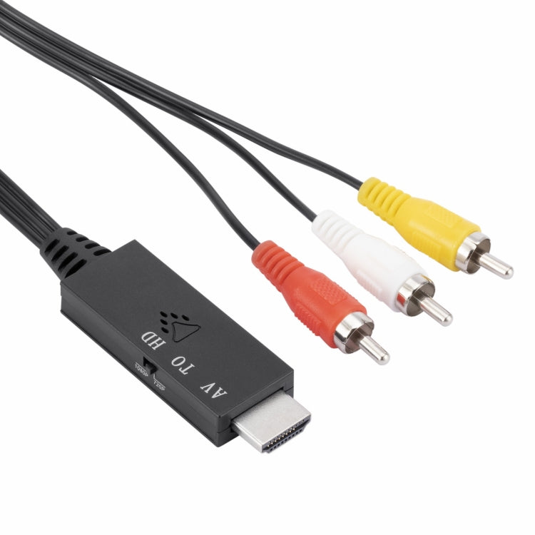 Convertitore da AV a HDMI 1080P HD, lunghezza: 1 m, AV to HDMI